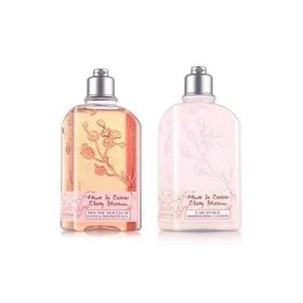 L'occitane欧舒丹樱花沐浴露250ml身体乳250ml  一般贸易
