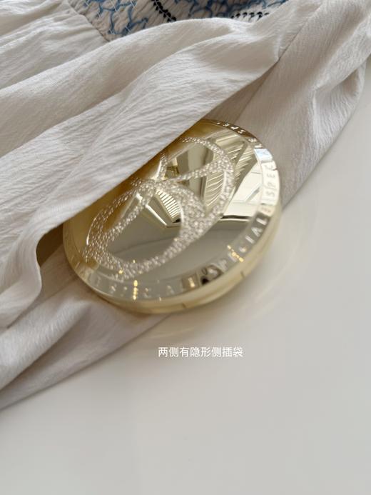 巴黎漫步｜特殊花型打揽 天然有机竹纤维亚麻兰精天丝混纺面料吊带裙  杏色 商品图8