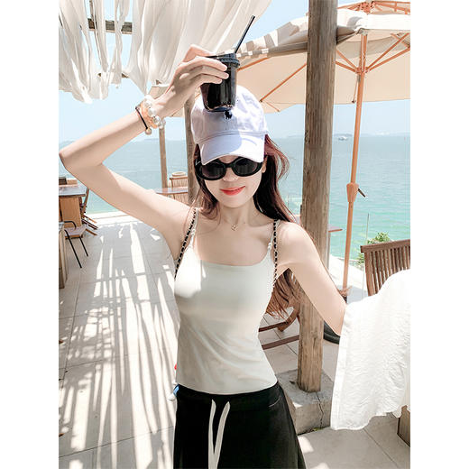 <曾小咸推荐>一体式带胸垫吊带背心内搭美背 商品图1