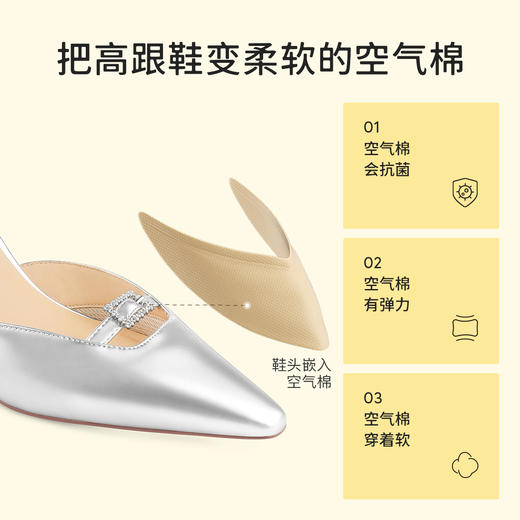 【促销款】7or9-空气棉高跟鞋冰花 商品图1