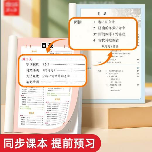 2025暑假5周学习规划预备新初一语数英小升初预习初中知识同步课本人教版 商品图3
