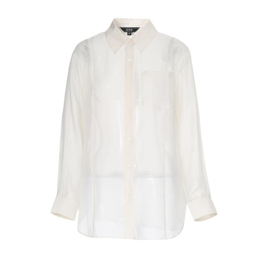 EITIE爱特爱清爽网纱薄透防晒衬衫宽松显瘦百搭夏季新款B2509606 商品图10