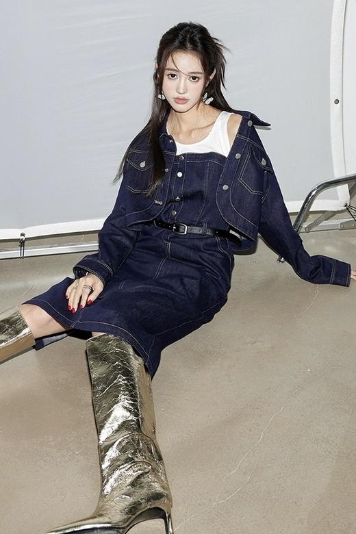 LNNNS 韩系牛仔短外套背心裙套装 20038 商品图6