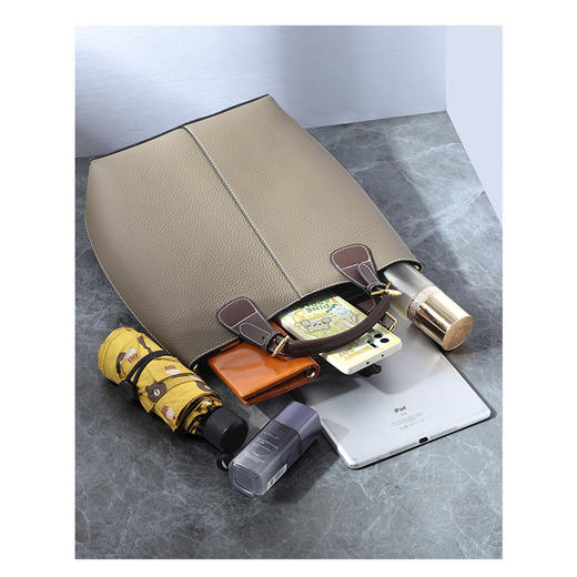 【预售3天】通勤商务大容量手提包高级感托特包新款百搭小众质感立体女包J2153 商品图2