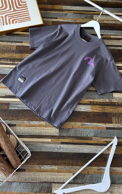 点此购买 福神Evisu夏季男士胸前小海鸥简约标纯棉宽松短袖T恤 LL 319114 商品图2