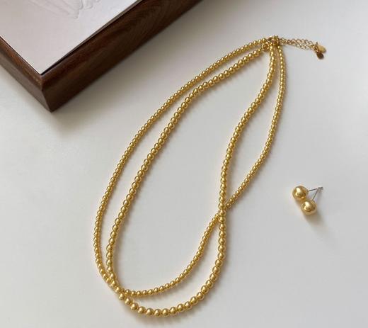 进口施华洛招财小金珠baby小米金珠项链 商品图13