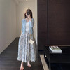 浪漫印花裙！2025飘逸大裙摆褶皱高腰显瘦长裙半身裙女春夏新款！！ 商品缩略图2