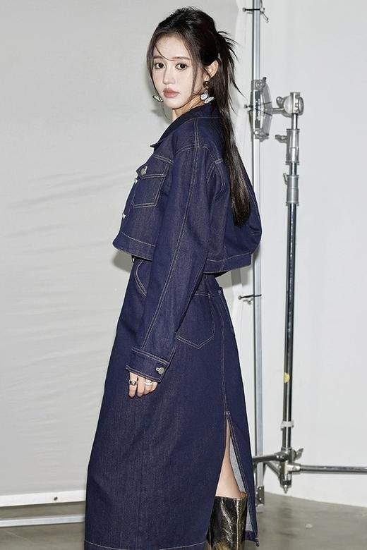 LNNNS 韩系牛仔短外套背心裙套装 20038 商品图8