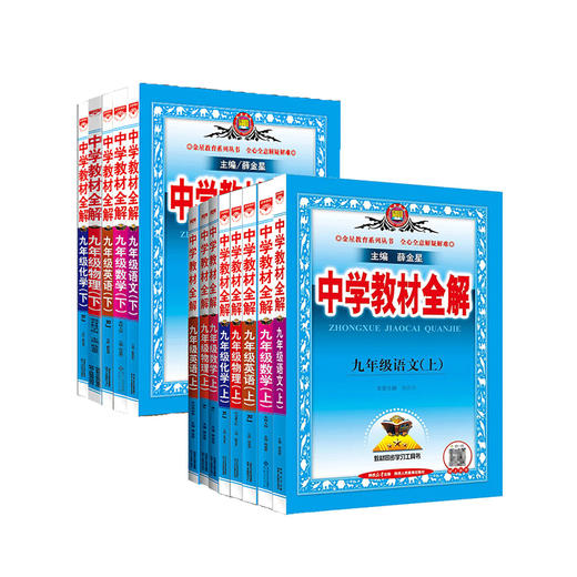 中学教材全解九年级上册下册语文数学英语物理化学人教版北师大版教科版初中练习册资料薛金星 商品图4
