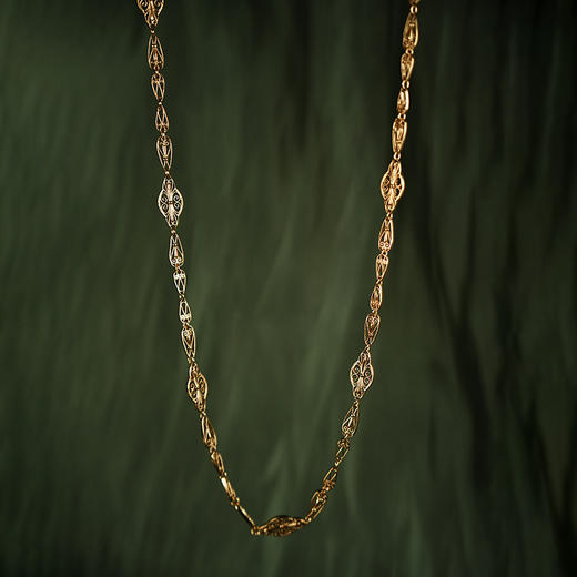 订购8周到｜Bohemian Rhapsodie-Simone Long-镀金 镂空 项链［法国设计师］ 商品图0