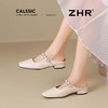 ZHR则则法式水钻玛丽珍鞋2025新款方头低跟包头拖鞋百搭穆勒女鞋 商品缩略图6