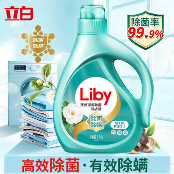 立白茶籽洗衣液除菌除螨液深层去渍洗衣液天然山茶香瓶 1kg /家庭清洁/纸品 /衣物清洁 /普通洗衣液 商品图2