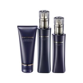 玛嘉思缇 蓝钻臻颜系列光透御龄礼盒 (蓝钻洁面膏120g+蓝钻菁粹水 清润型140ml+蓝钻菁粹乳 清润型120ml）