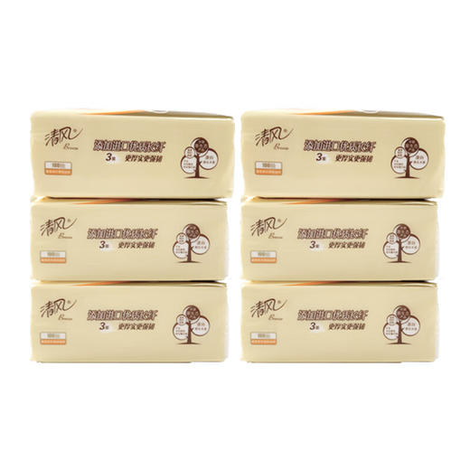 清风萌宠系列亲肤抽纸6联包/提（3层*100抽/包） 商品图0