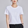 「自」全新升级【铂金会员109/天猫139/差价30】(63312)洛诗琳7A抗菌丝光棉正肩T恤2025夏季圆领凉感蝴蝶刺绣上衣 商品缩略图2