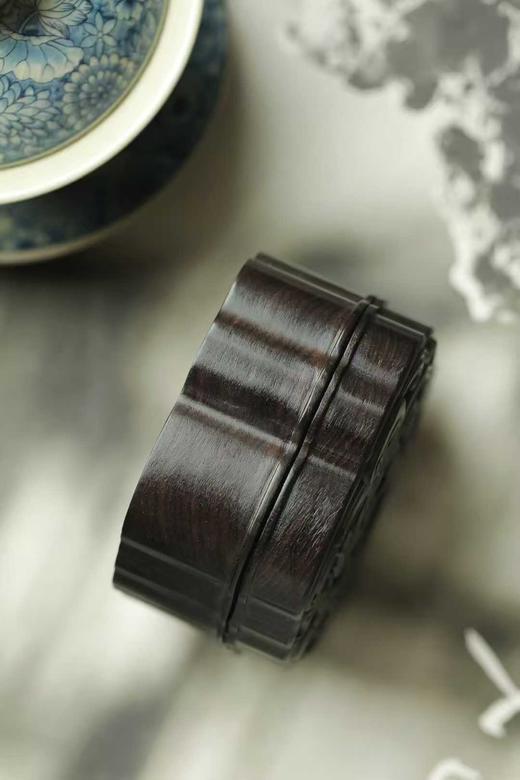 拐子龙纹°紫光檀香盒 商品图4