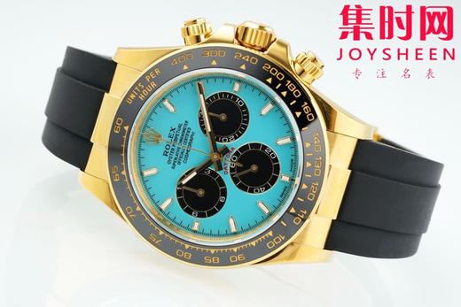 劳力士新款 APS包边迪通拿配重版 4131机 新品迪通拿是2025钟表与奇迹的钟表展 新款配色，分别为白金蓝面，玫瑰金巧克力面，和新款绿金迪和蒂芙尼蓝面让人眼前一亮 商品图4