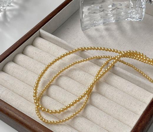 进口施华洛招财小金珠baby小米金珠项链 商品图12