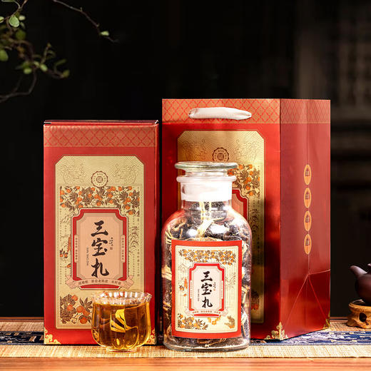 热卖！润喉古方！强韵 三宝扎礼盒装 新会陈皮+咸橄榄+禾秆草 精美包装 自饮礼赠 500g/盒 商品图3