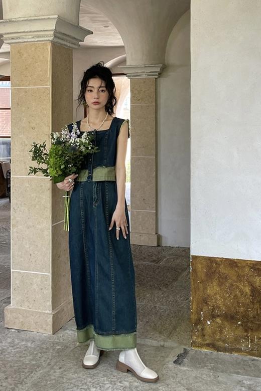 LNNNS 洗水牛仔复古半裙 18551 商品图3