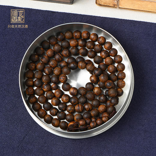 天然芽庄白奇楠佛珠 8.5mm*108颗 31.6克 SP11409 商品图0