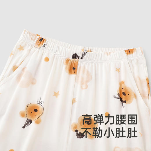 英氏家居裤儿童裤子男童女童长裤7A抗菌中大童柔软透气夏季睡裤 商品图2