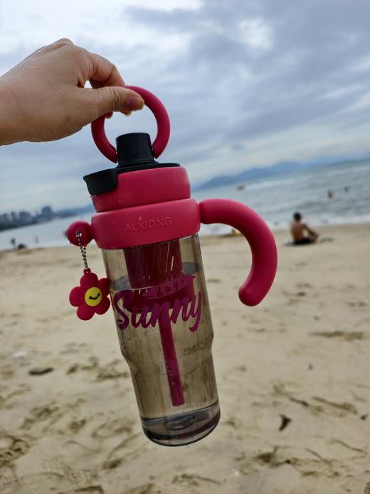 【39.9元/个】1200ml茶水分离双饮冰霸杯户外健身瑜伽喝水大容量水杯直饮口+吸管口 商品图7