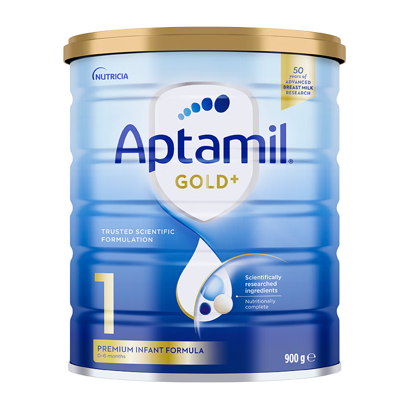 【保税备货】澳洲爱他美金装加强婴幼儿奶粉1段900g