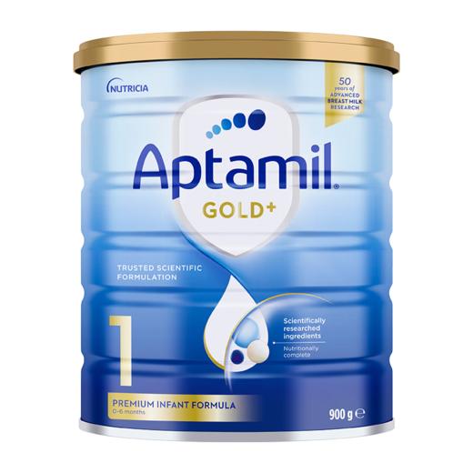 【保税备货】澳洲爱他美金装加强婴幼儿奶粉1段900g 商品图0