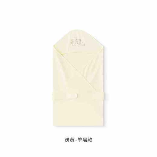 英氏商场款婴儿抱被春夏透气丝麻男女抗菌新生儿包单YEBAJ2R008A 商品图4