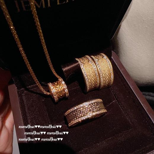 雀说 意大利复古拉丝风雨桥锆石戒指 Vintage 点钻花窗锆石戒指 商品图2