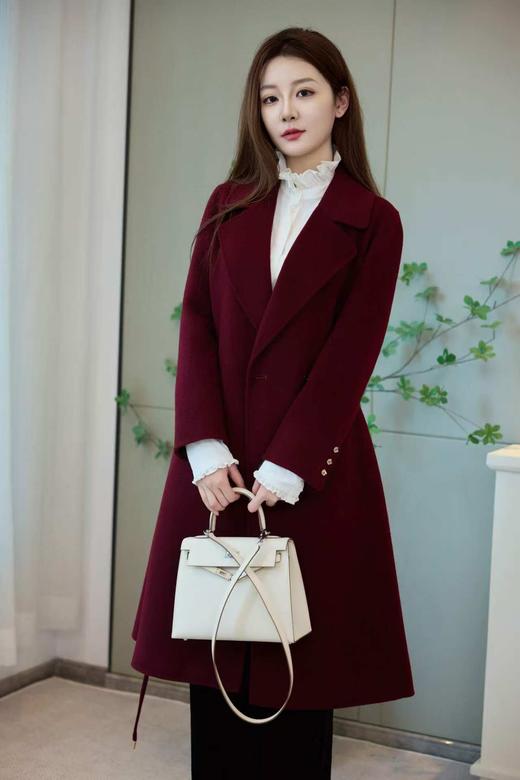 温存|知性系带羊毛大衣（91726） 商品图2