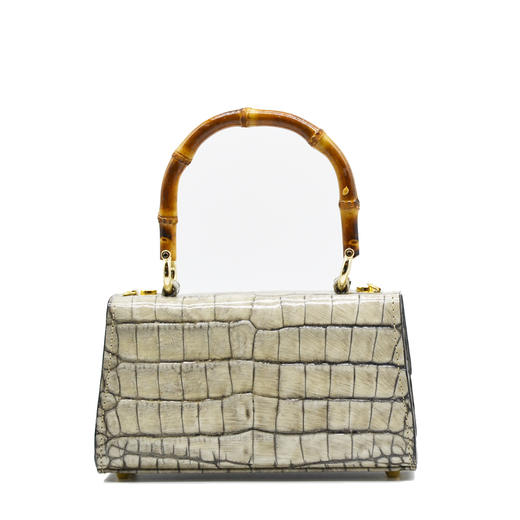 5055649503691  Pratesi   春夏热销单品 Bamboo高贵鳄鱼纹系列竹节包女包斜挎包新款 尺寸：200*70*110mm【已实拍图为准】 商品图2