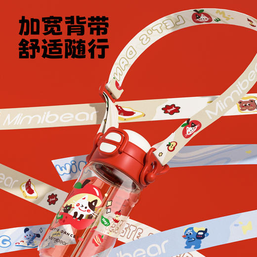 【儿童水杯丨双饮吨吨桶750ml&双饮随行杯510ml合集】加厚PPSU材质，入口更安心，直饮和吸管二合一，一盖两用卡扣密封不漏水，180°开合固定不砸鼻，好拆卸易清洗，可提可背 商品图7