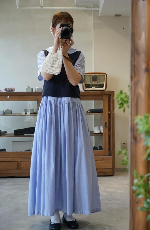 NITTO 手工钩编的粗花呢背心（纯色） 商品图3