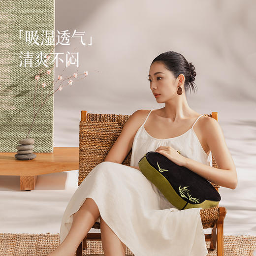 艾上山野桃花灸明火椰棕蒲团 商品图3