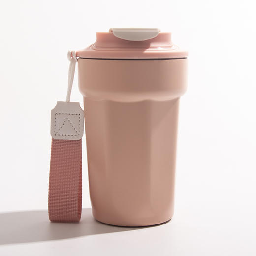 【咖啡杯】双层咖啡杯不锈钢保温杯提绳运动休闲杯子双层真空杯 商品图7