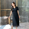 奢姿大码女装2025夏季气质V领流苏连衣裙胖妹妹假两件时尚裙子9952892998 商品缩略图0