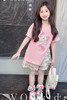 点此购买 110-170Kitty夏季女童蕾丝短裤套装 xb 319144 商品缩略图2