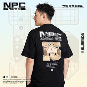 NPC15周年印花全棉重磅短袖男潮流宽松舒适高考毕业季NP46TE02