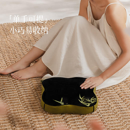 艾上山野桃花灸明火椰棕蒲团 商品图2