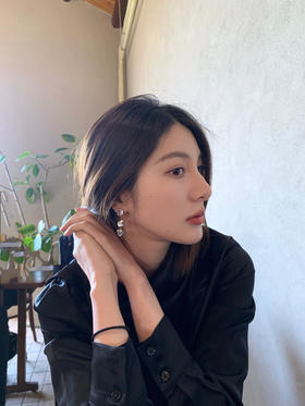 TINOM｜'020624 Pebbles 卵石耳钉 [ 银 ]