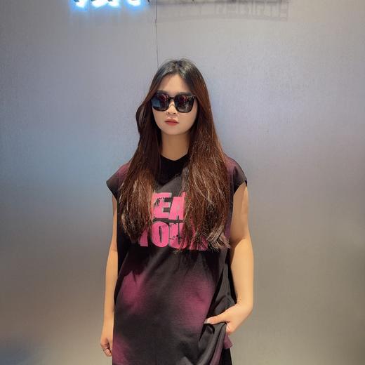 NC胸前字母喷漆无袖T恤50427（黑）夏季152131010321 商品图0