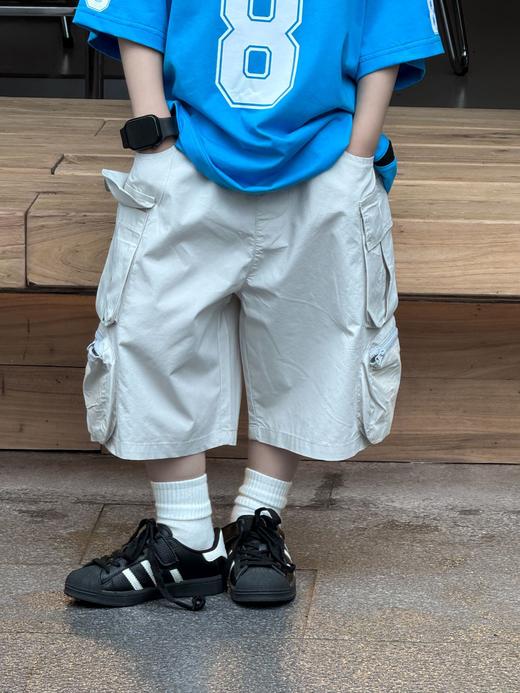 【YW】无忧购儿童装宽松大口袋水洗棉工装裤五分裤短裤25XZ60（截单后3-5天发货) 商品图2