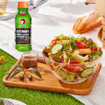 大多福日式和风油醋汁275g 低脂沙拉凉拌汁点蘸捞汁蔬菜水果轻食水煮菜 /粮油调味 /调味品 /复合调味汁 商品图1