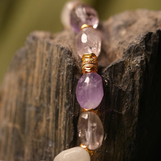 订购6周到｜Bohemian Rhapsodie-VALENE-薰衣草 石英 项链［法国设计师］ 商品图1