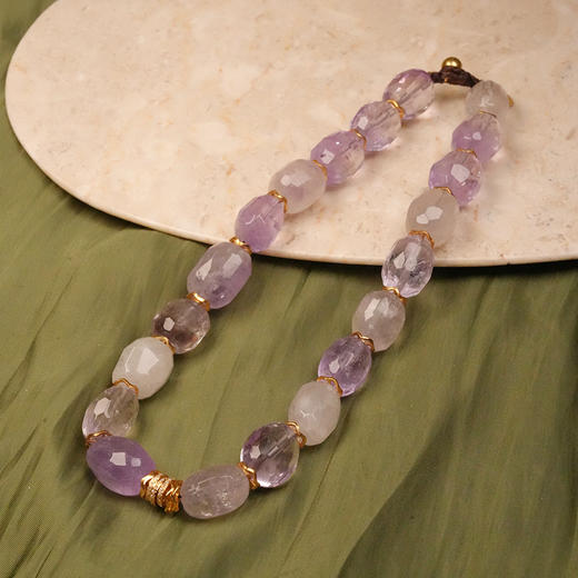 订购6周到｜Bohemian Rhapsodie-VALENE-薰衣草 石英 项链［法国设计师］ 商品图0