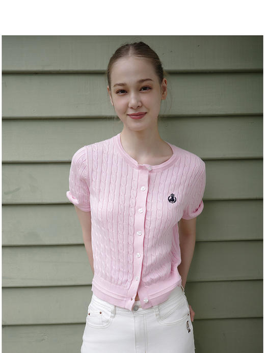 TeenieWeenie小熊卡通毛针织开衫女春季女毛衫TTCK25M501Z 商品图1