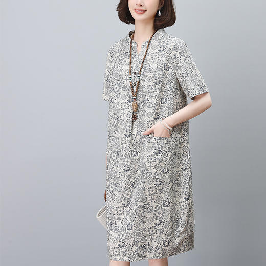 丁摩 纯棉碎花连衣裙BKYLDS617 商品图2