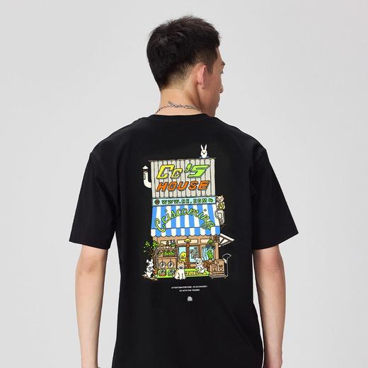 NPC潮牌CC胡萝卜系列卡通房子印花短袖圆领T男潮流凉感CC45TE05 商品图3